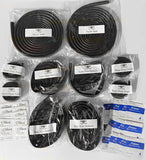 Tesla Model 3 Wind & Dust Guard Noise Lowering Dampening Reduction Kit Quiet Seal For Doors, Hood, & Trunk