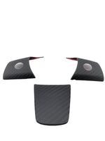 Tesla Model 3 / Model Y REAL Carbon Fiber Steering Wheel Cover Caps - 3 Pieces