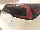 Tesla Model 3 Taillight Black Gloss Smoked Vinyl Film Covers Overlay Pair