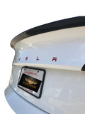 Tesla Model 3 Performance Style Real Carbon Fiber Trunk Spoiler Wing Deck Lip Easy Install