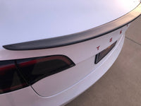 Tesla Model 3 Performance Style Real Carbon Fiber Trunk Spoiler Wing Deck Lip Easy Install